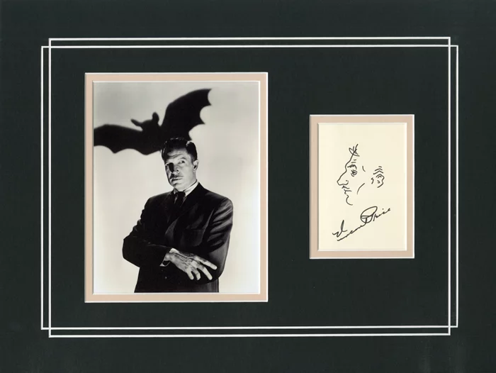 Vincent Price autograph
