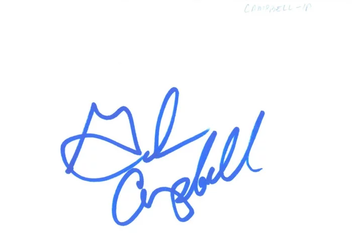 Glen Campbell autograph