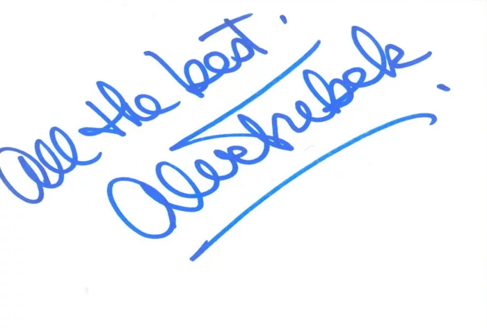 Alex Trebek autograph