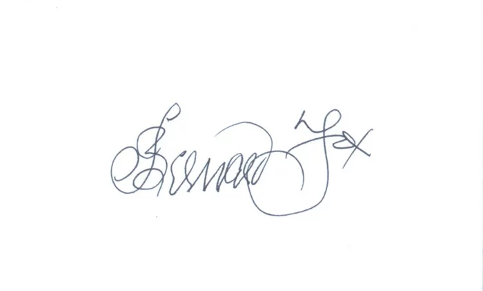 Bernard Fox autograph