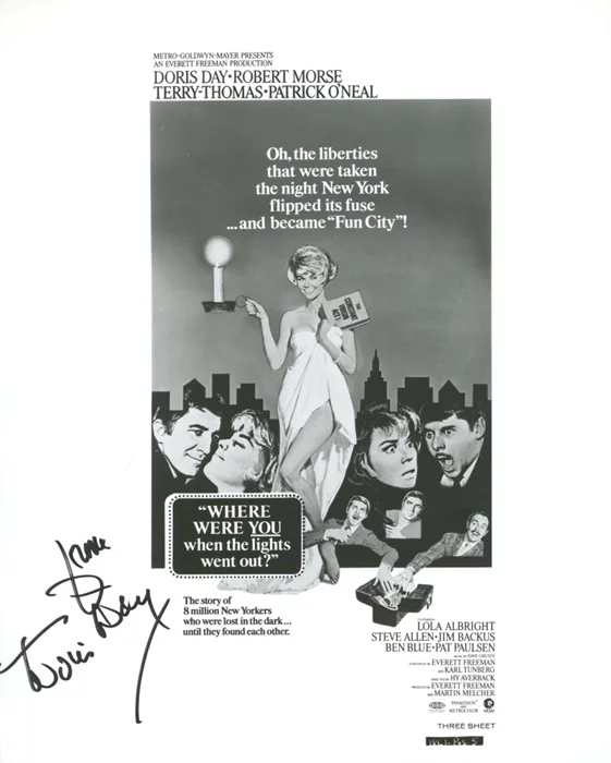 Doris Day autograph