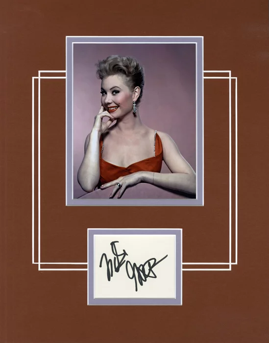 Mitzi Gaynor autograph