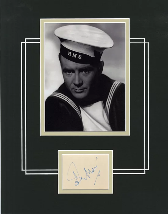 John Mills autograph