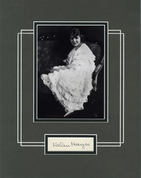 Helen Hayes autograph