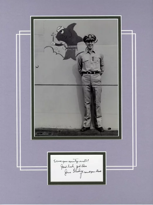 Eugene B. Fluckey autograph