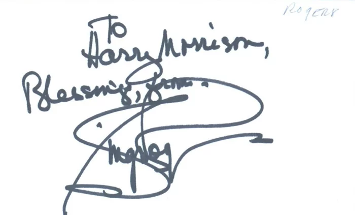 Ginger Rogers autograph