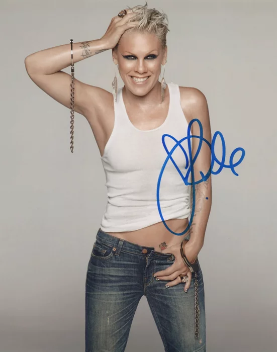 Pink autograph