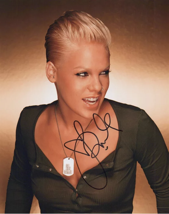 Pink autograph