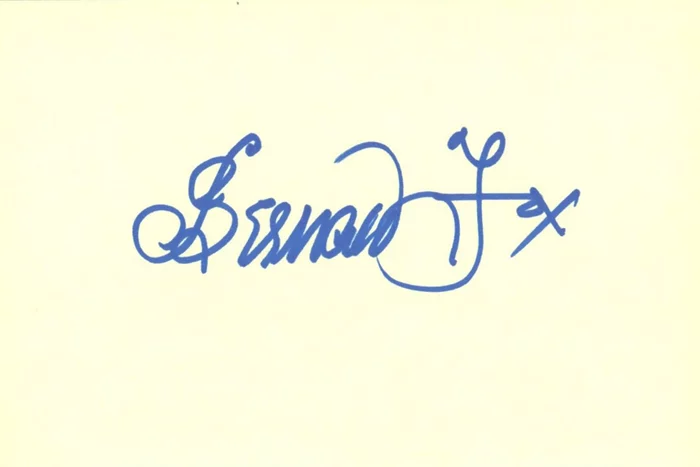 Bernard Fox autograph