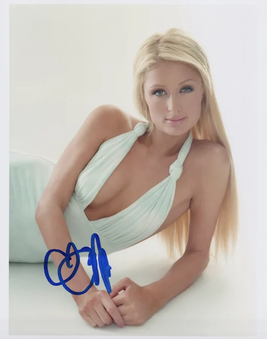 Paris Hilton autograph