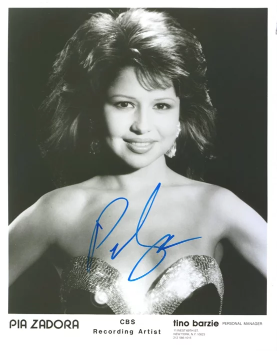 Pia Zadora autograph