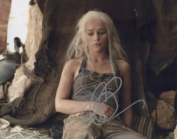 Emilia Clarke autograph