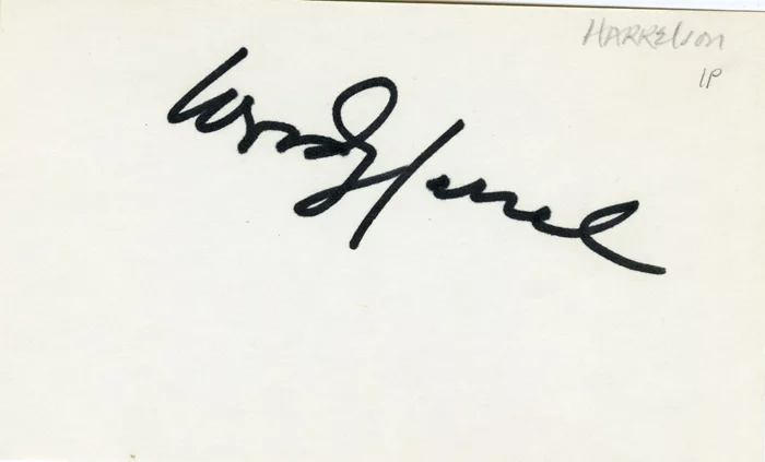Woody Harrelson autograph