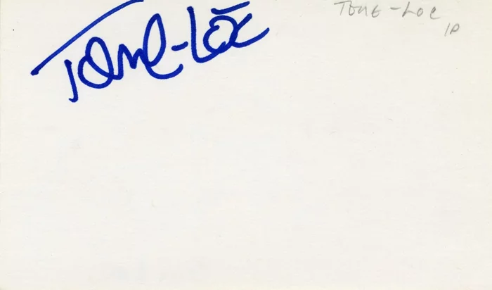 Tone Loc autograph