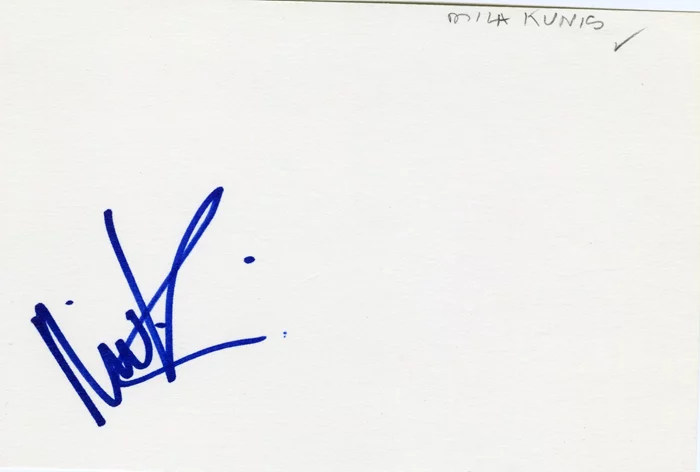 Mila Kunis autograph
