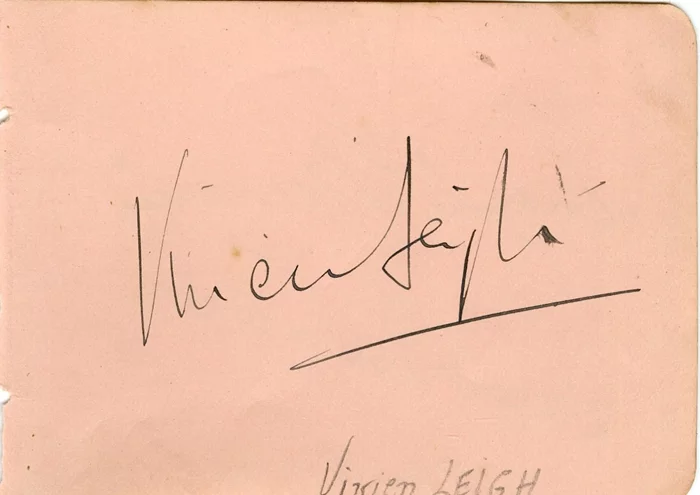 Vivien Leigh autograph
