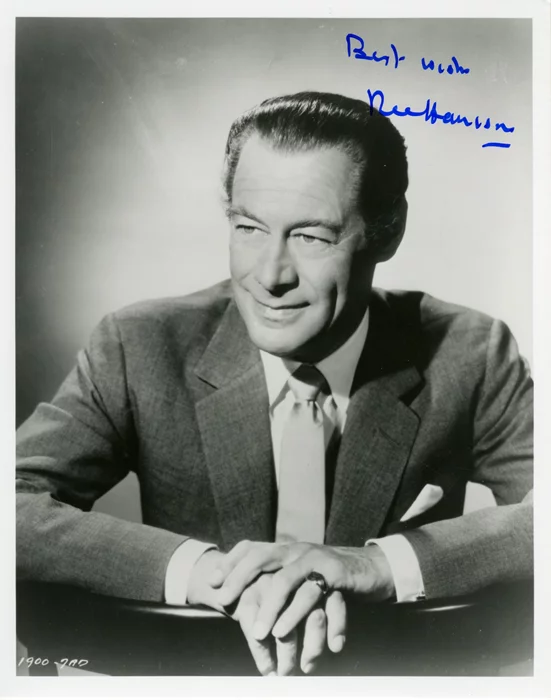 Rex Harrison autograph