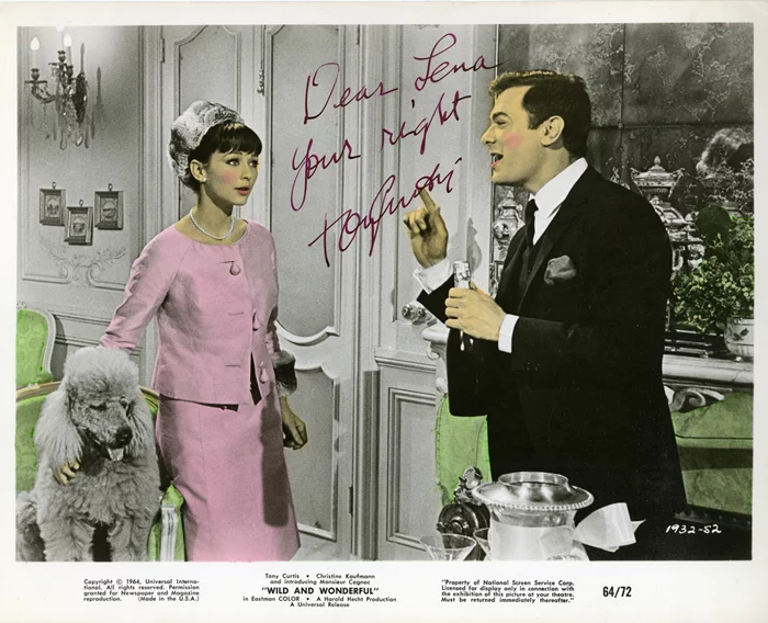 Tony Curtis autograph