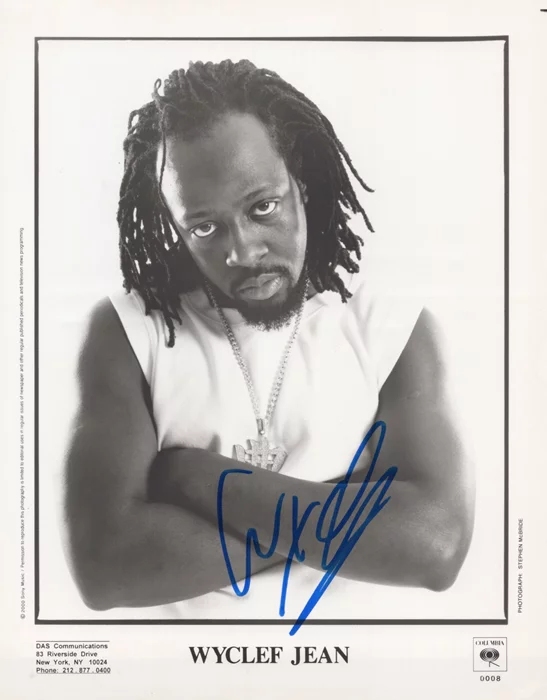 Wyclef Jean autograph