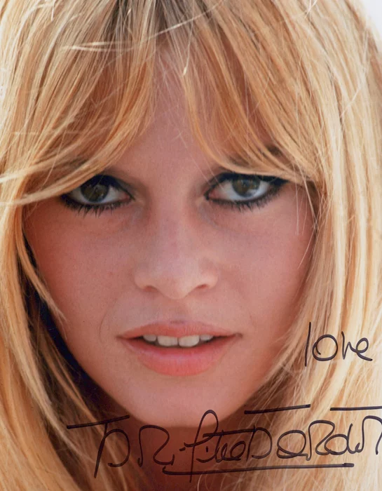 Brigitte Bardot autograph