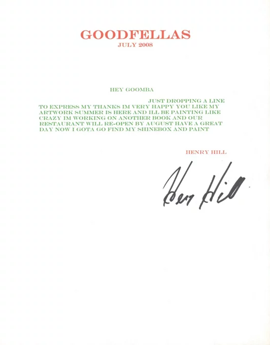 Henry Hill autograph