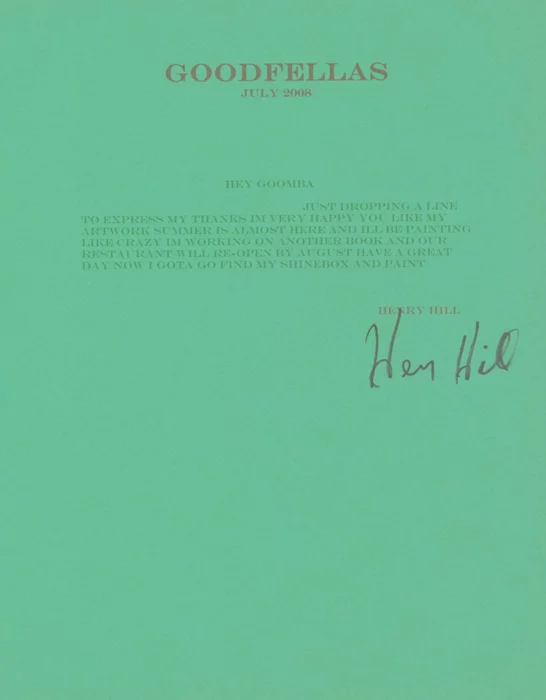Henry Hill autograph