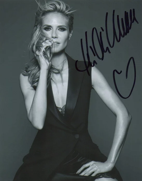 Heidi Klum autograph