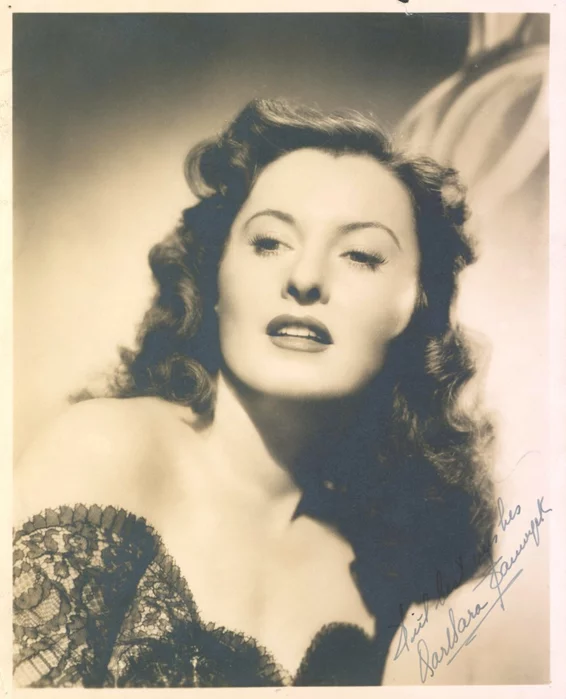 Barbara Stanwyck autograph