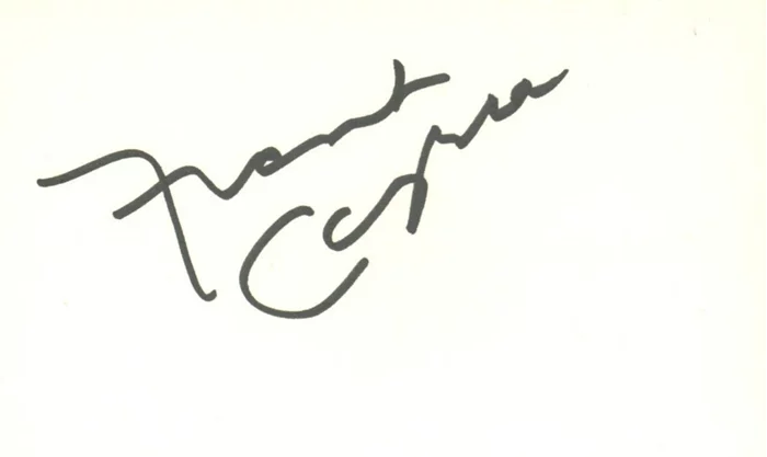 Frank Capra autograph
