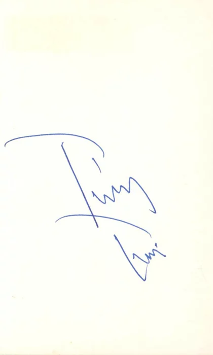 Tiny Tim autograph