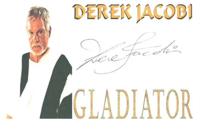 Derek Jacobi autograph