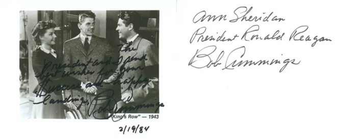 Bob Cummings autograph