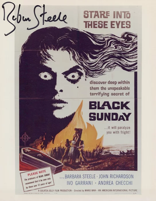 Barbara Steele autograph