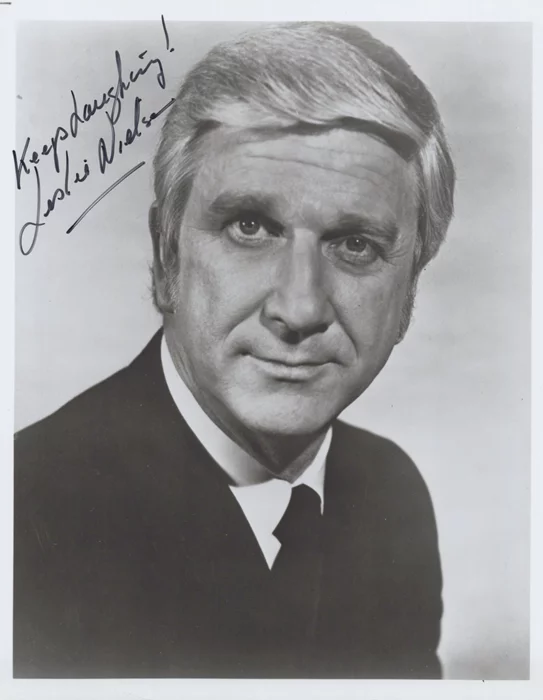 Leslie Nielsen autograph