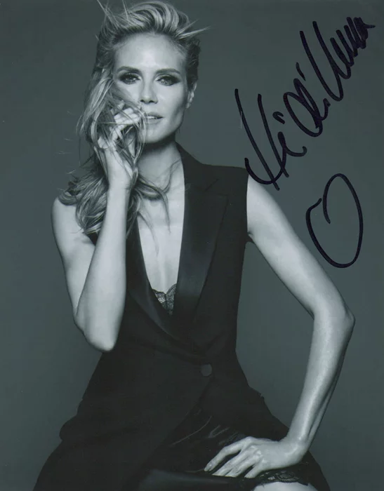 Heidi Klum autograph