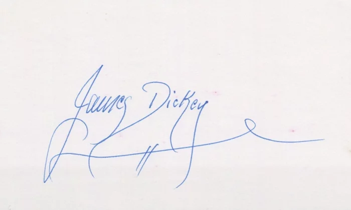 James Dickey autograph