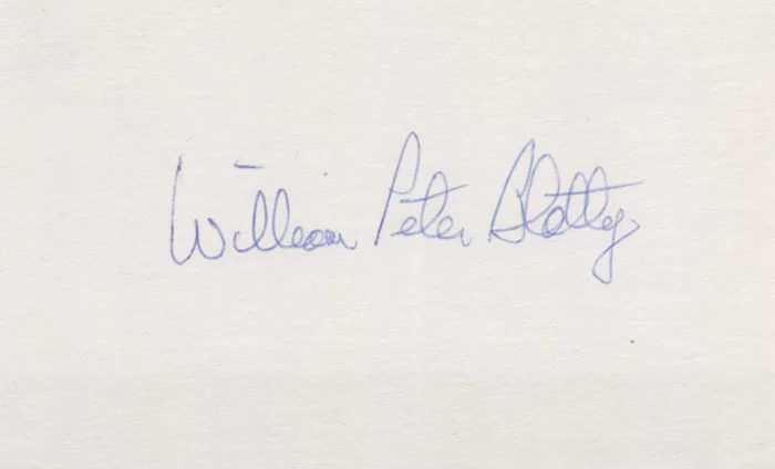 William Peter Blatty autograph
