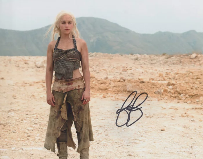 Emilia Clarke autograph