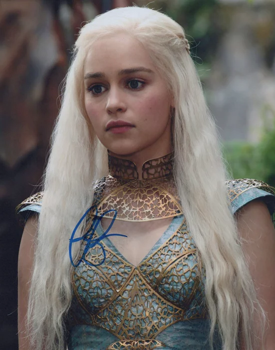 Emilia Clarke autograph
