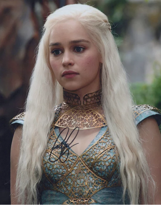 Emilia Clarke autograph
