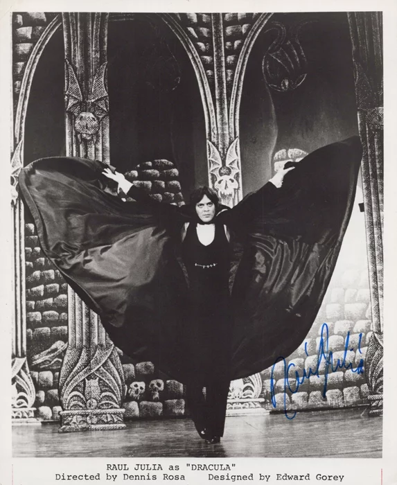 Raul Julia autograph