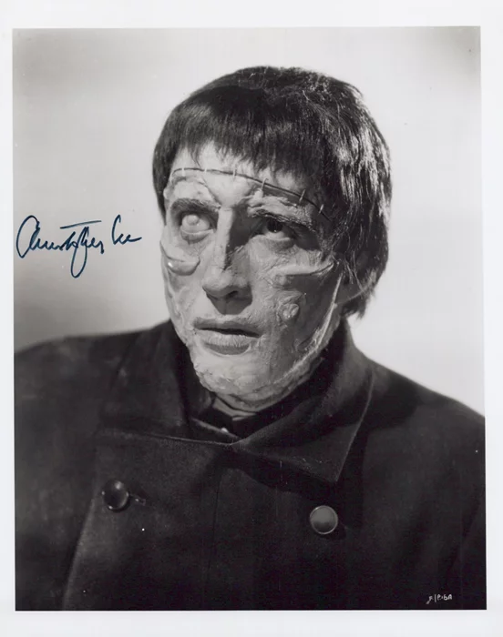 Christopher Lee autograph