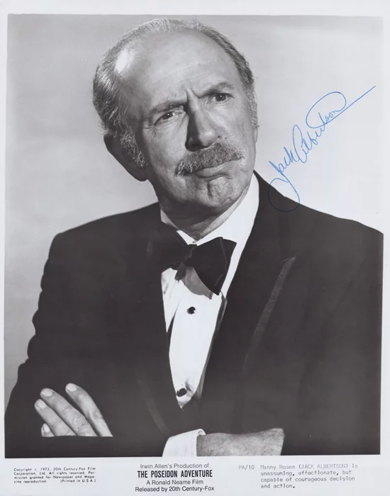 Jack Albertson autograph