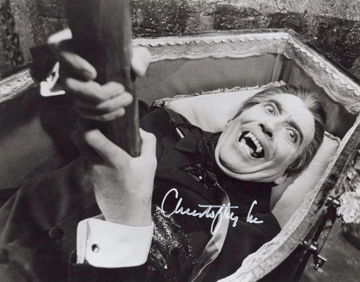 Christopher Lee autograph