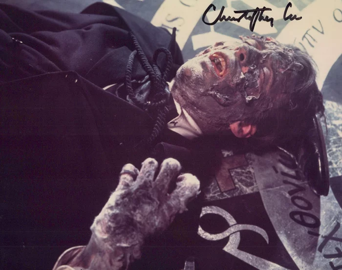 Christopher Lee autograph