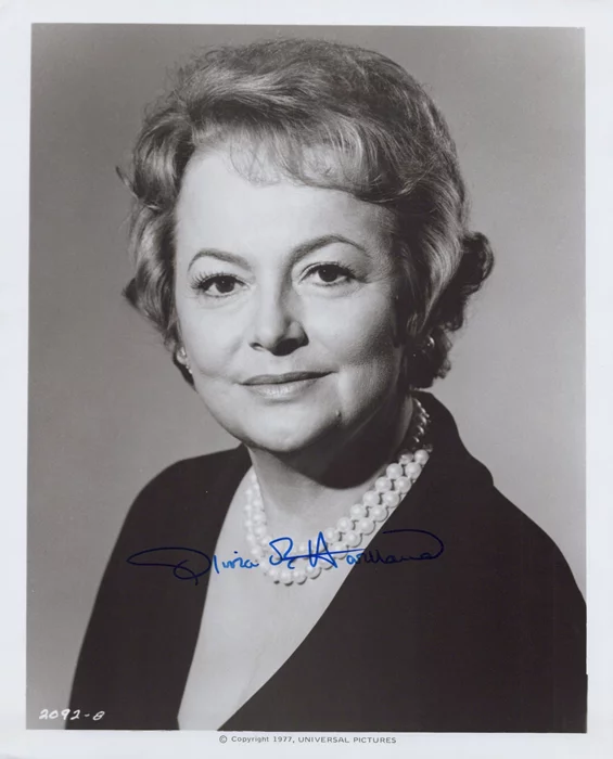 Olivia de Havilland autograph