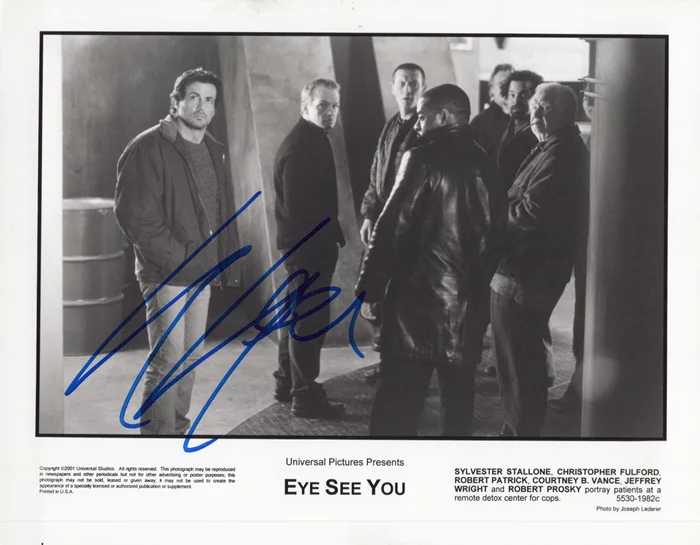 Sylvester Stallone autograph