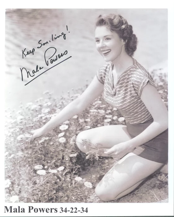 Mala Powers autograph