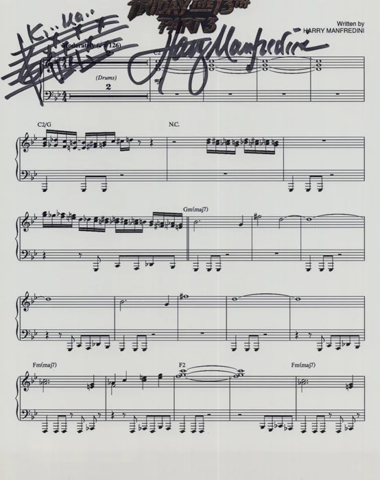Harry Manfredini autograph