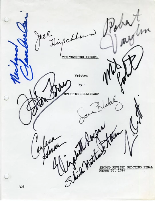 The Towering Inferno autograph